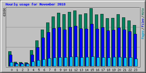 Hourly usage for November 2018